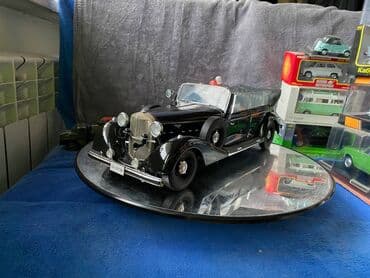 metbex tavan modelleri: Коллекционная модель Mercedes-Benz 770K Pullman W150 Black 1938 Road — 24