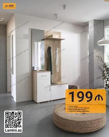 sfoner: Daxili dolab – La Mini dizaynı - Komplekt: asılqanlı panel, güzgü — 1