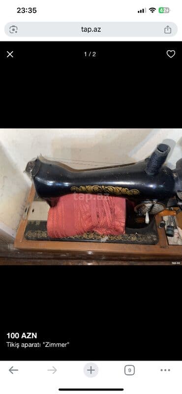 Təlim, kurslar: Tikiş aparatı "Zimmer" — 1