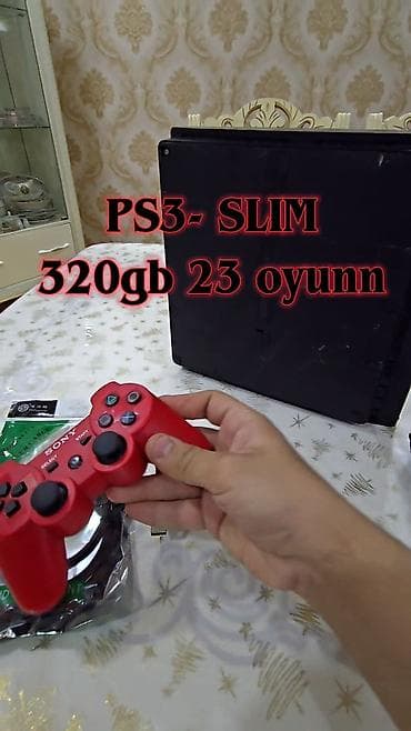 Sony PlayStation 3 Slim (2000 seriya) - Yaddaş: 320 GB - Prosivka lalafo.az -da Sony PlayStation 3 Slim (2000 seriya) - Yaddaş: 320 GB - Prosivka