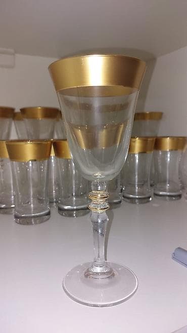 biskvit qablari: Rəng - Qızılı, Şüşə — 2