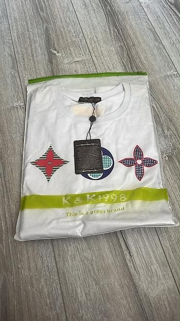 sortlar: Futbolka, Louis Vuitton, L, rəng - Ağ — 1