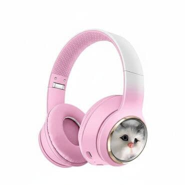 marshall qulaqcıq: Məhsul: Qulaqlıq (over‑ear), çəhrayı dizayn - Şıq çəhrayı‑ağ rəng — 1