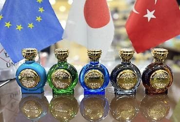 Müxtəlif dizaynlarda ətir kolleksiyası - Şüşə: Fərqli həcmlərdə