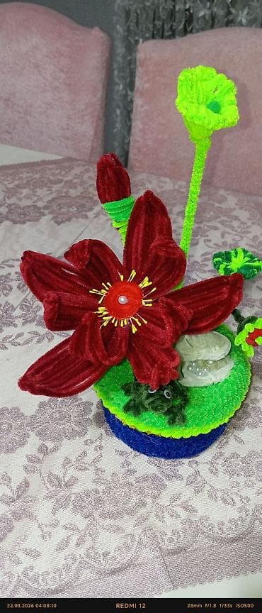 lent güllər: Məhsul: əl istehsalı dekorativ süni çiçək kompozisiyaları Təsvir: - — 1