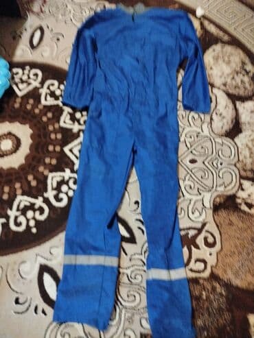 tikdirmek ucun don modeli: Mavi rəngli işçi kombinezonu - Bir parçalı, uzunqollu və uzunəsrli — 1