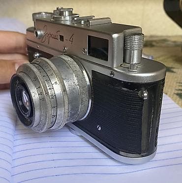 sumqa: Zorkiy-4 film fotoaparatı - 35 mm məxməri lent üçün telemetrik — 3