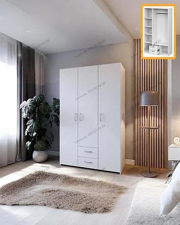 3 Qapılı Dolab Geyimlərinizi nizamlı saxlamaq üçün ideal, geniş — 1