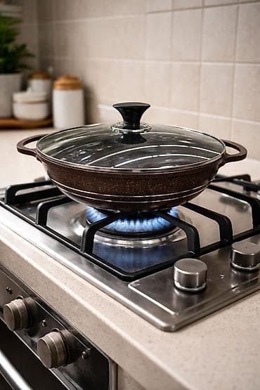 Qazan, rəng - Qara, 3 l