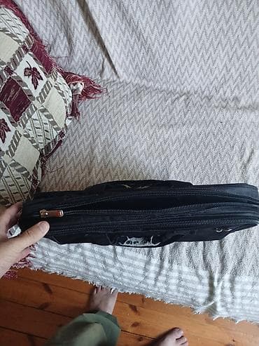 laptop canta: Qara noutbuk/iş çantası - Material: sıx toxunmuş, suya davamlı — 3