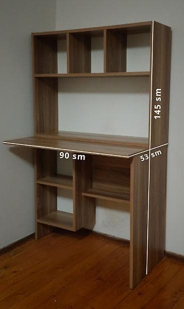 Matraslar: Çalışma masası
En: 53 sm
Uzunluq: 90 sm
Hündürlük: 145 sm
1 il zəmanət — 4