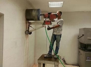 Beton kəsmə beton deşmə xidməti Karot - HILTI DD 200 / 350 ilə 25 °