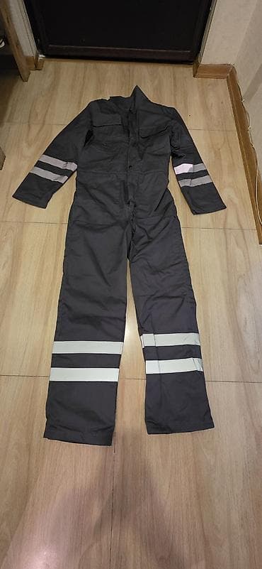 fhn paradni forma: Qalın Tünd boz rəngli iş kombinezoni - Model: tam bədən kombinezon - — 3