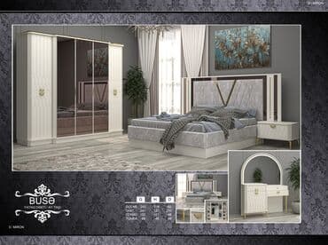 угловая тумба: Двуспальная кровать, 2 тумбы, Турция, Новый — 1