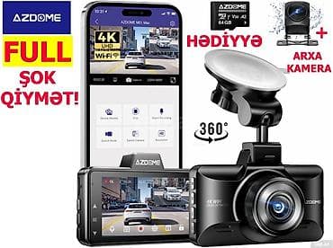 AZDOME M01 Max – 4K Wi‑Fi Avtomobil DVR ÇSTDIRILMA VƏ QURAŞDIRMA