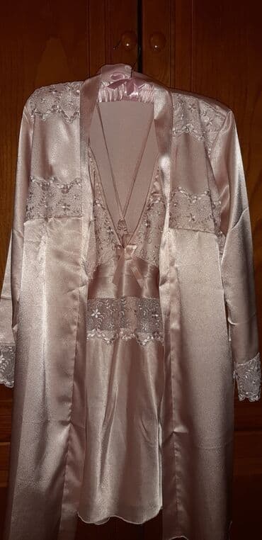 детская слип пижама: Гипюрный комплект. Халатик и комбинация. Турецкое производство — 5