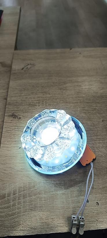 led işıqlar: Şüşə dekorlu LED tavan spotu - Növ: LED daxili tavan/spot işıq - — 8