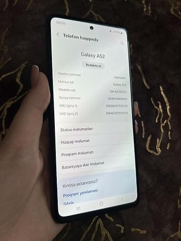 nokia telfonlar: Samsung Galaxy A52, rəng - Qara, İki sim kartlı — 4