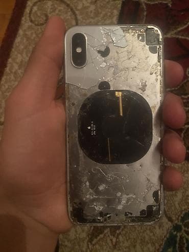 ucuz ayfon 11: IPhone X, 64 GB, Gümüşü, Qırıq — 4