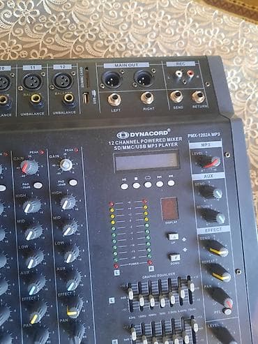 maşın velosiped: Dynacord 550x2 fleşkart gedir 12 kanaldı hər bir funksiyası işdiyir — 2