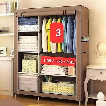 metbex dolabi: Yeni, 3 qapılı, Güzgülü, Qara, Parça, Açılan, Düz dolab — 4