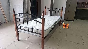 Təknəfərlik çarpayı, Matras ilə, Siyirməsiz