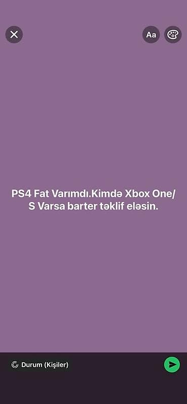 Ps4 Fat 13.5 versiya

XBOXLA BARTER TƏKLİFLIRİNİZİ YAZN