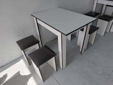 Sifarişlə masa və oturacaq dəstləri: Dördbucaq masa, Mətbəx üçün, Qonaq otağı üçün, Dəhliz üçün, 4 nəfər, Açılmayan, Azərbaycan, 1 il zəmanət — 2