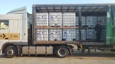 plasdik qaplar: IBC konteynerlər – 1000 litr, plastik çənlər (paletli, qəfəsli) — 2