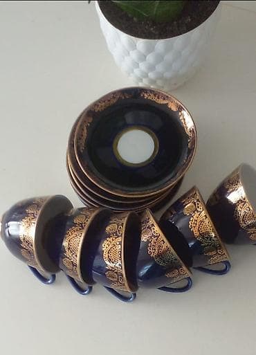 tiens çay: Çay dəsti, rəng - Mavi, 6 nəfərlik — 1
