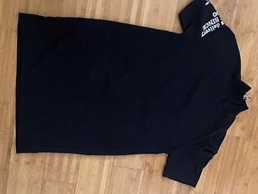 tote bag: Qara rəngli qısaqollu t-shirt/tunika-stil üst geyim - Rəng: tam qara — 2