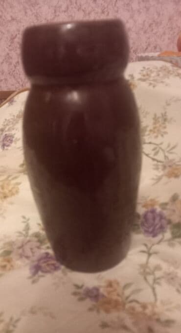 kala gul: Глиняная ваза коричнего цвета высотрй 21 см — 2