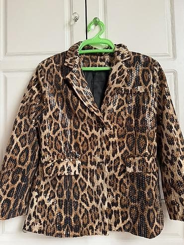 Leopard naxışlı qadın blezeri - Parıltılı payet detallar ilə leopard lalafo.az -da Leopard naxışlı qadın blezeri - Parıltılı payet detallar ilə leopard