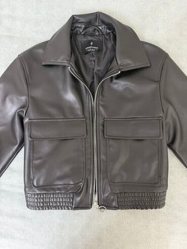 zara gödəkçə: Dəri kurtka, Stradivarius, S, M — 2