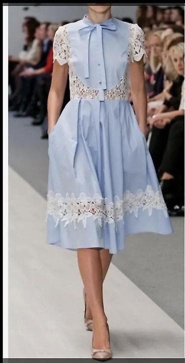 Новое платье с карманами, размер м,длина 100см. Грудь 98
Талия 80