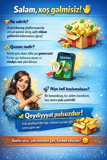 AnyUnboxing platformasında virtual qutular açaraq reklam gəlirlərini