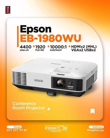 İşlənmiş Portativ Proyektor Epson lalafo.az -da İşlənmiş Portativ Proyektor Epson