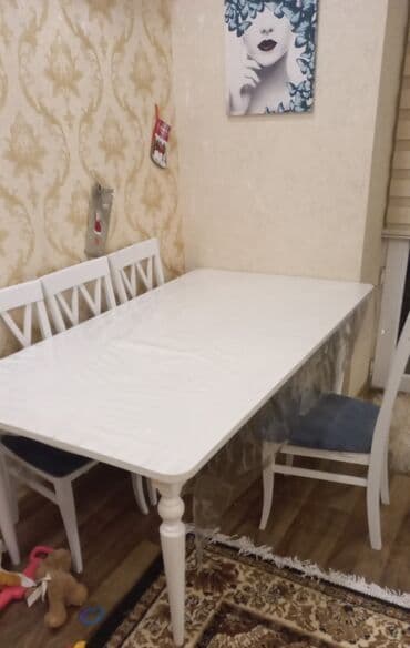 Açılmayan, Dördbucaq masa, 6 stul lalafo.az -da Açılmayan, Dördbucaq masa, 6 stul