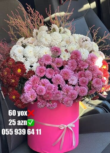 Букетные цветы: Təbii çox qalıcı və ətirli güllər xrizantemalar
İnstagram ter_gulum at lalafo.az — 4 Букетные цветы: Təbii çox qalıcı və ətirli güllər xrizantemalar
İnstagram ter_gulum — 4