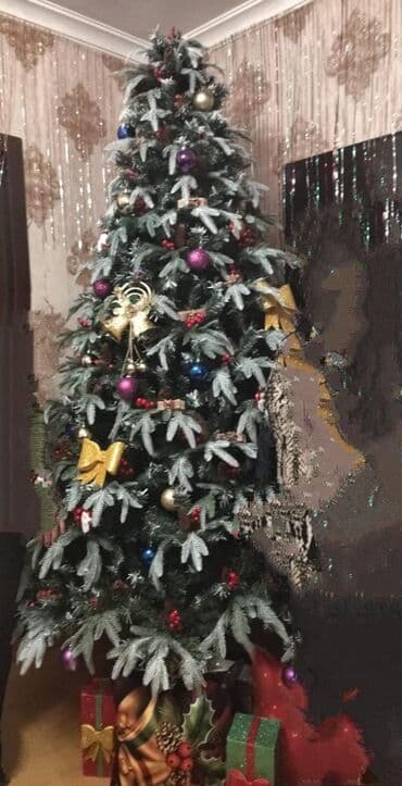 Böyük ölçülü süni Yeni il şam ağacı – tam bəzədilmiş. Xüsusiyyətlər lalafo.az -da Böyük ölçülü süni Yeni il şam ağacı – tam bəzədilmiş. Xüsusiyyətlər