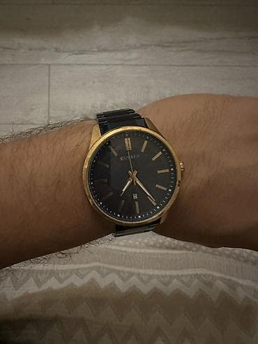 Curren kişi qol saatı - Minimalist dizaynlı qara siferblat, qızılı lalafo.az -da Curren kişi qol saatı - Minimalist dizaynlı qara siferblat, qızılı