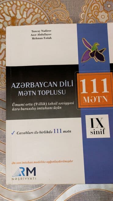 Azərbaycan dili 9-cu sinif, 2024 il, Pulsuz çatdırılma lalafo.az -da Azərbaycan dili 9-cu sinif, 2024 il, Pulsuz çatdırılma
