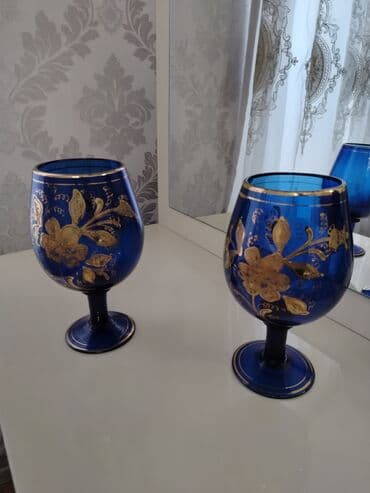 Qədəhlər, rəng - Mavi, Şüşə, 2 ədədli dəst lalafo.az -da Qədəhlər, rəng - Mavi, Şüşə, 2 ədədli dəst