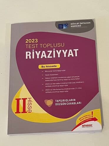 Riyaziyyat 11-ci sinif, 2023 il lalafo.az -da Riyaziyyat 11-ci sinif, 2023 il
