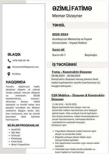 Xidmət: Memar və İnteryer Dizaynı Təsvir: - İnteryer və eksteryer lalafo.az -da Xidmət: Memar və İnteryer Dizaynı Təsvir: - İnteryer və eksteryer