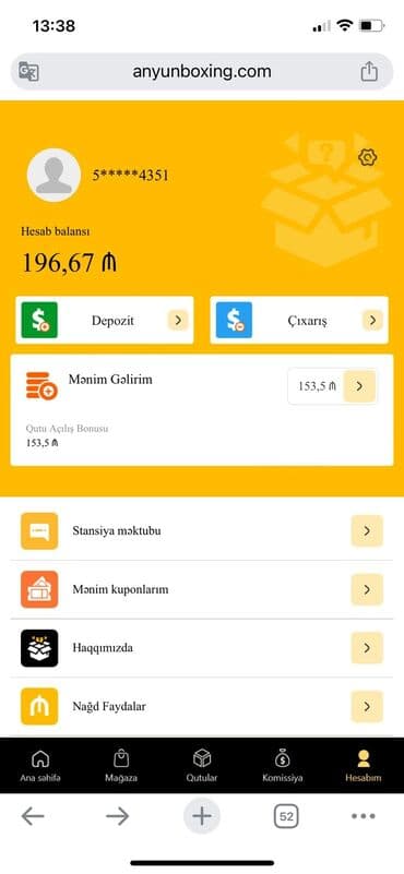 Xidmət: Anyunboxing.com platformasında hesab idarəetməsi və balans lalafo.az -da Xidmət: Anyunboxing.com platformasında hesab idarəetməsi və balans