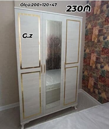Açılan, 3 qapılı Düz dolab, Qarderob, paltar dolabı lalafo.az -da Açılan, 3 qapılı Düz dolab, Qarderob, paltar dolabı