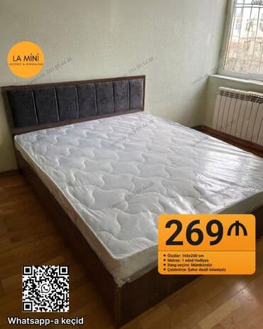 Yataq dəsti – 160x200 sm - Başlıq: yumşaq parça ilə kapitonajlı lalafo.az -da Yataq dəsti – 160x200 sm - Başlıq: yumşaq parça ilə kapitonajlı