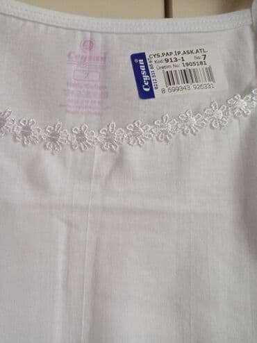 Alt paltar, corablar: Mayka, Qız üçün, 6 - 7 yaş lalafo.az -da — 2 Alt paltar, corablar: Mayka, Qız üçün, 6 - 7 yaş — 2