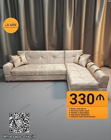 Künc divan, Açılan, Bazalı, Parça, Şəhərdaxili pulsuz çatdırılma lalafo.az -da Künc divan, Açılan, Bazalı, Parça, Şəhərdaxili pulsuz çatdırılma